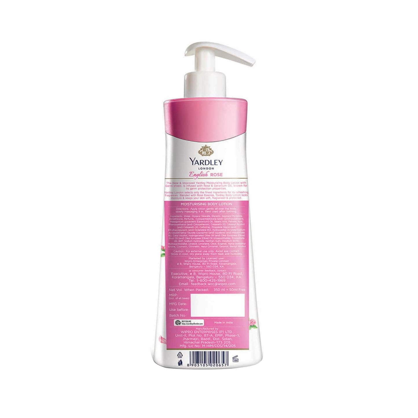 Yardley London English Rose Moisturizing Body Lotion (400ml)