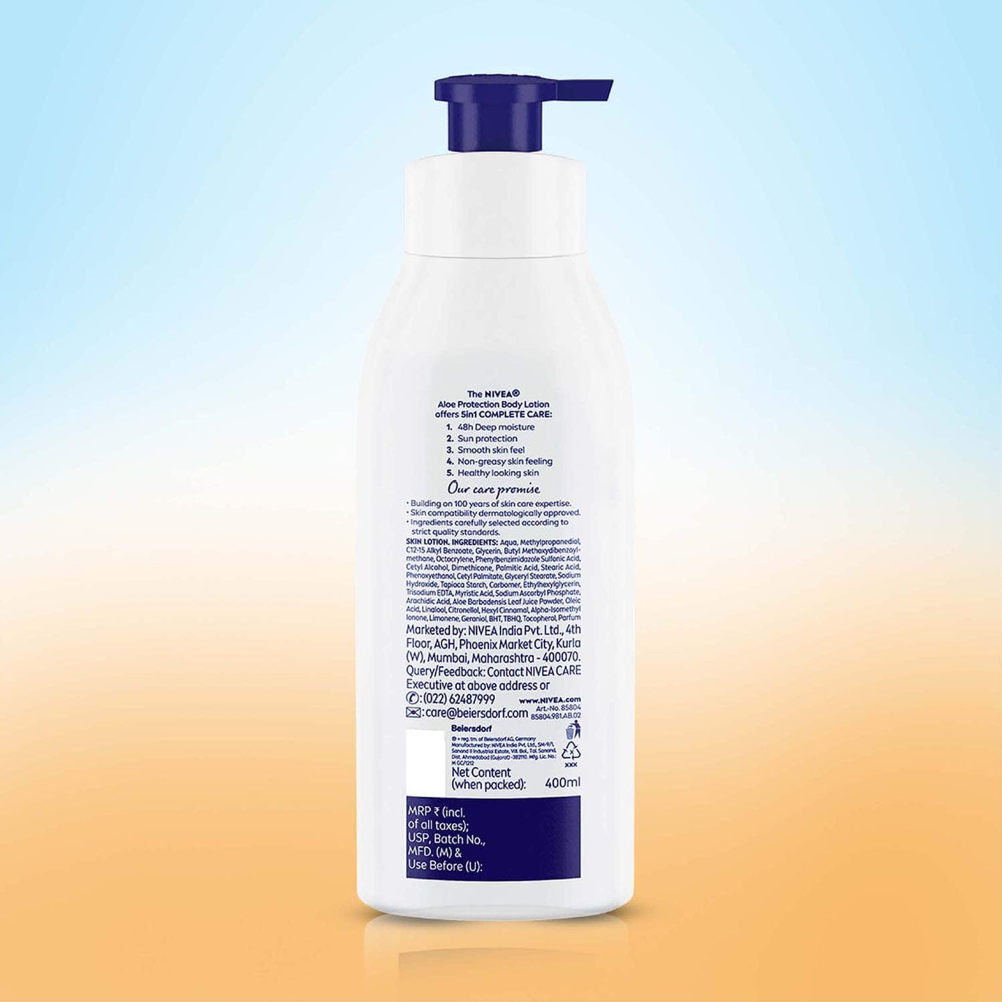 Nivea Aloe Protection Body Lotion with SPF 15 (400ml)