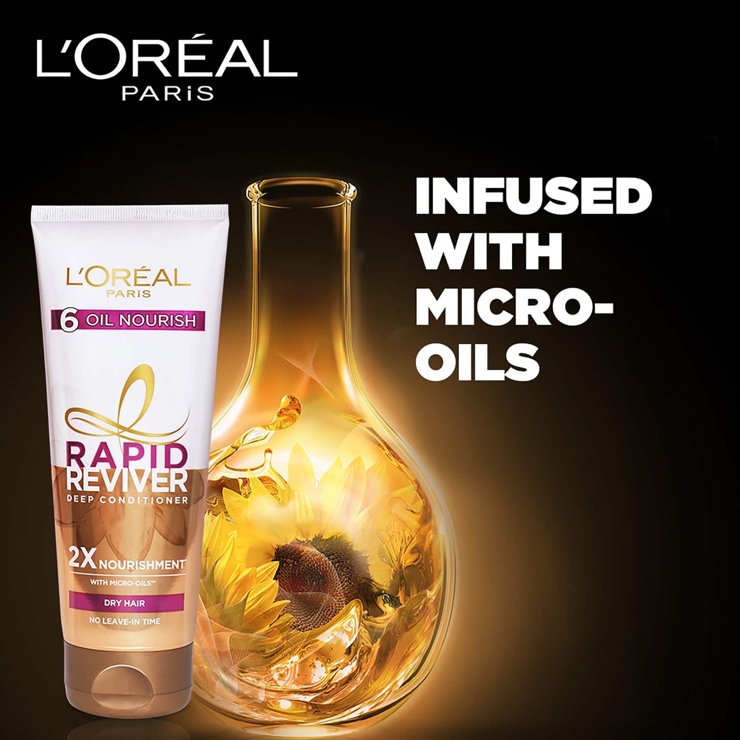 L'Oreal Paris Rapid Reviver 6 Oil Nourish Deep Conditioner, 180ml