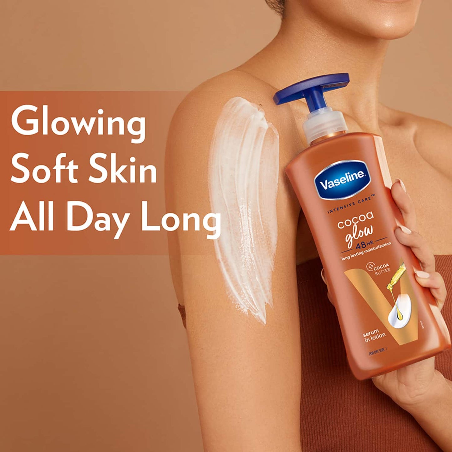 Vaseline Intensive Care Cocoa Glow Body Lotion - (600ml)