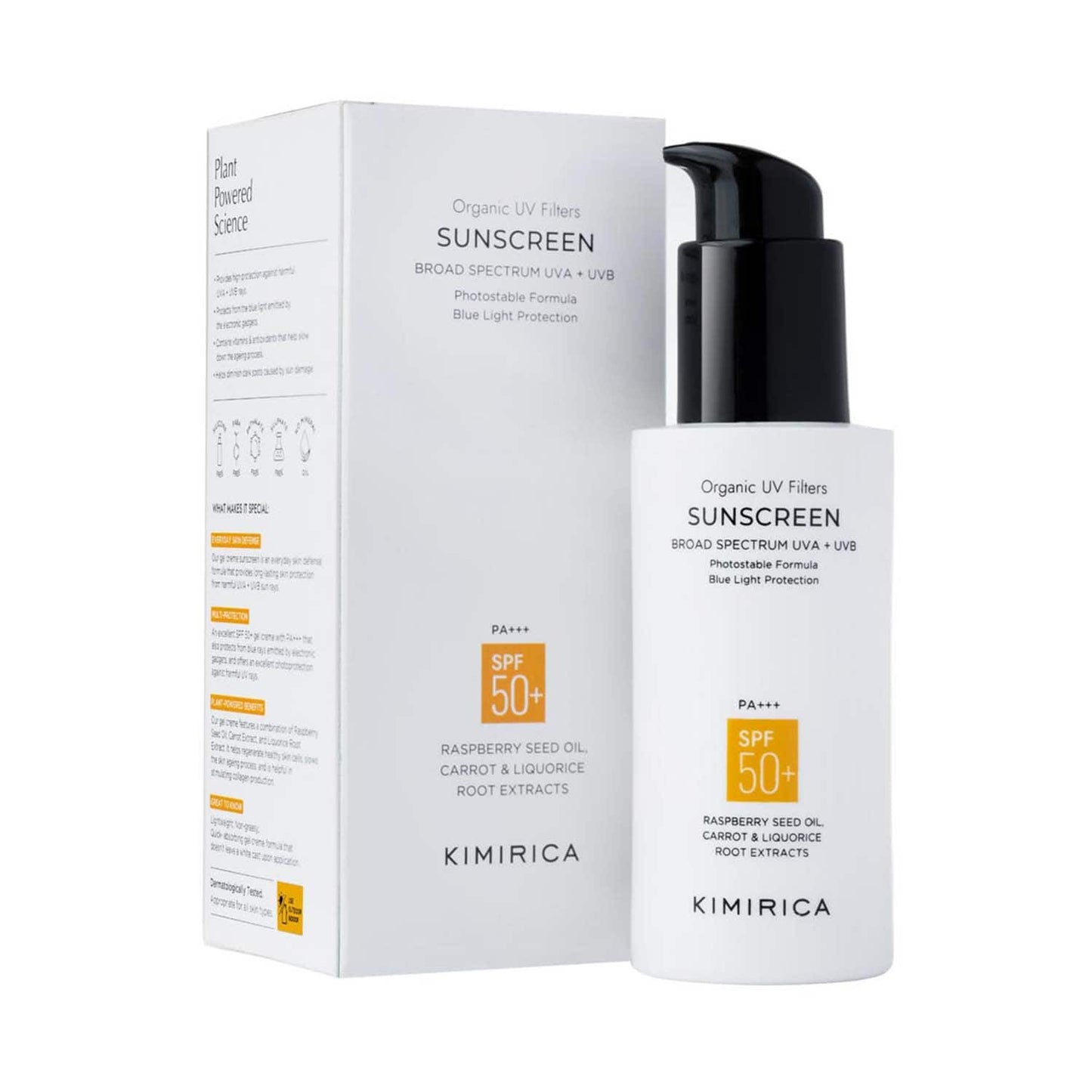 Kimirica Multi Protection Sunscreen SPF 50 PA+++ for UVA/B Protection with Liquorice Extract (100 g)