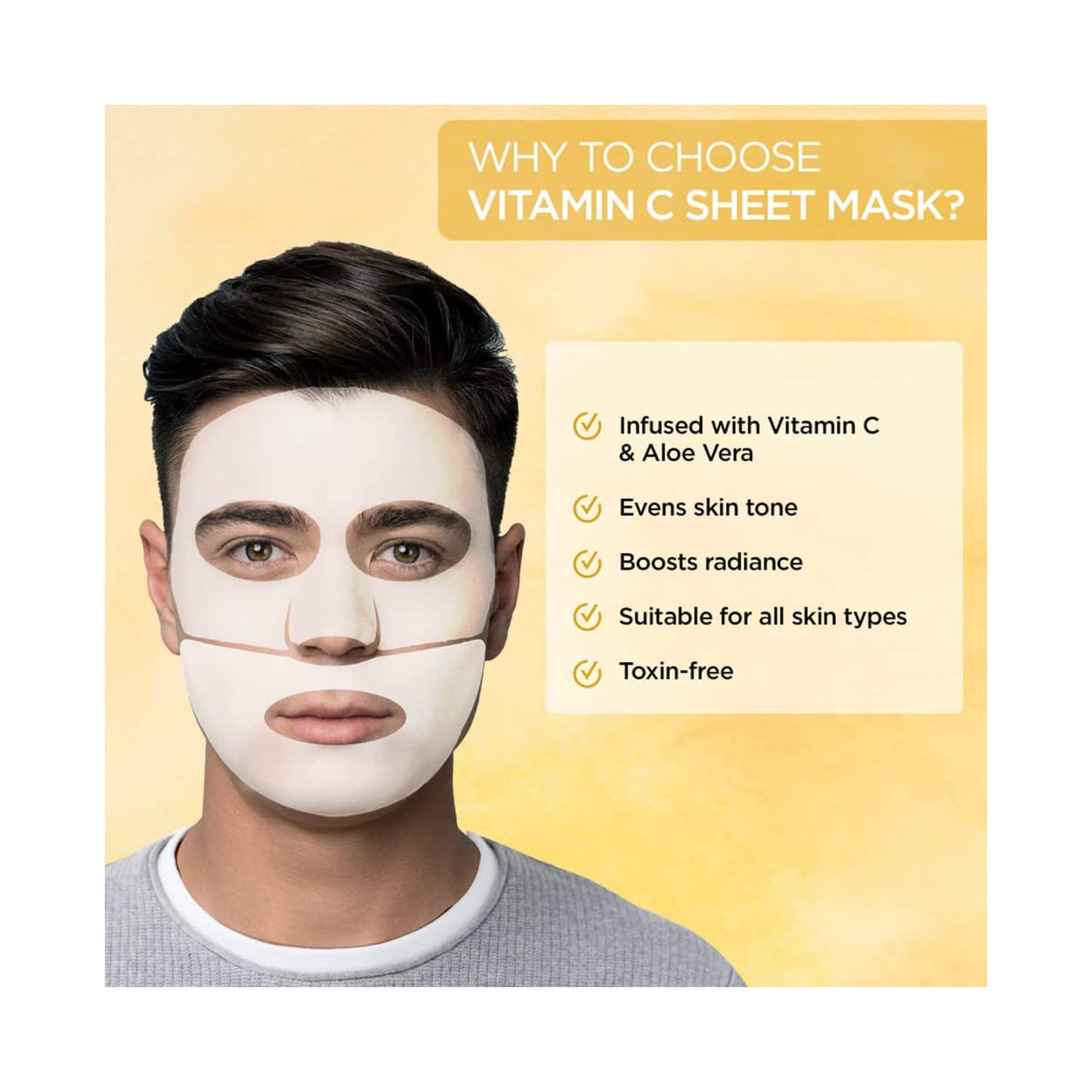 The Man Company Vitamin C Sheet Mask (25ml)