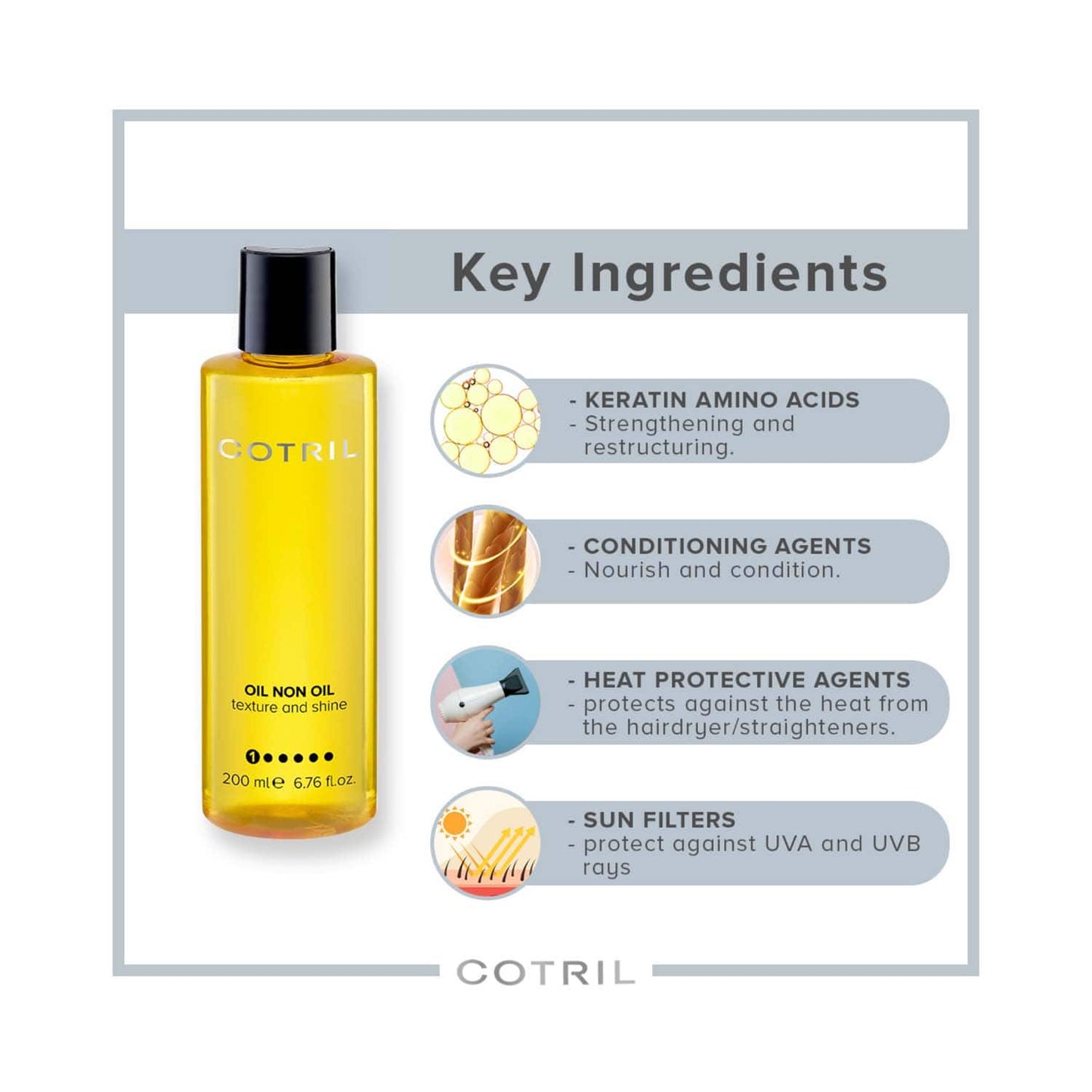 COTRIL Oil Non Hair Oil (200 ml)