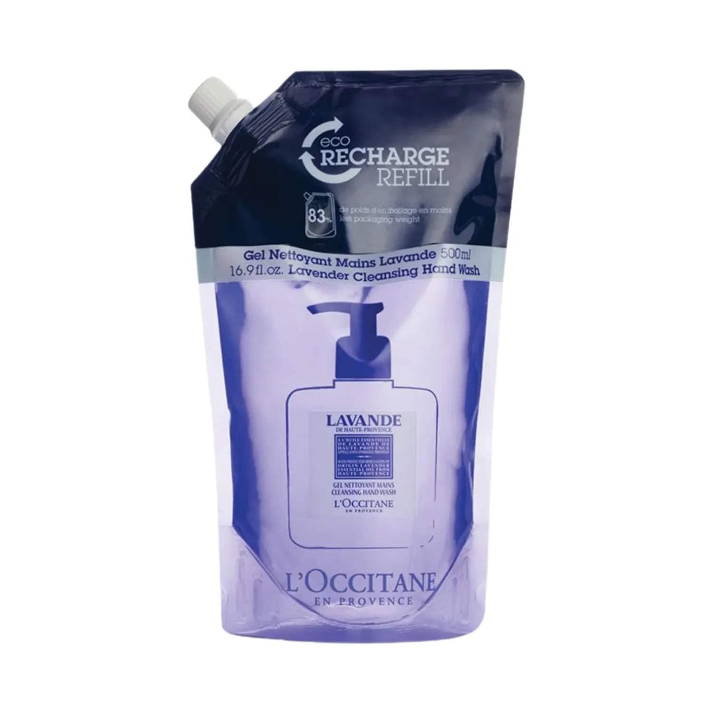 L'occitane Lavender Cleansing Hand Wash Refill - (500ml)