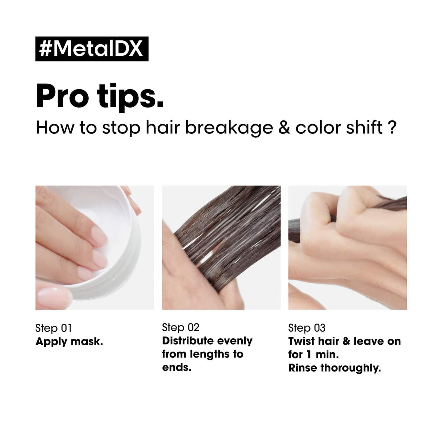 L'Oreal  Professionnel Metal Dx Shampoo + Metal Dx Mask + Metal Dx Oil (300 ml + 250 ml + 50 ml)