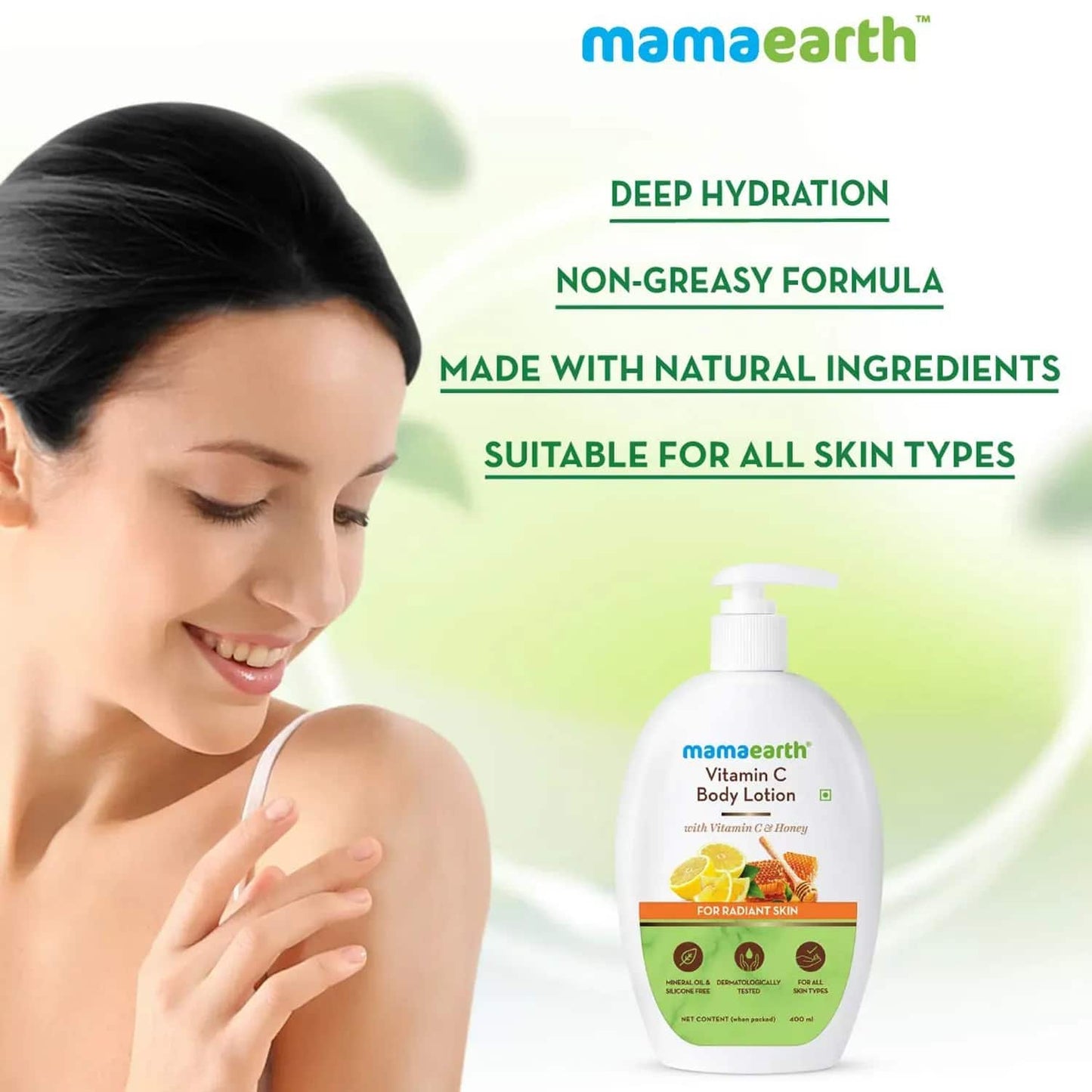 Mamaearth Vitamin C Body Lotion (400ml)