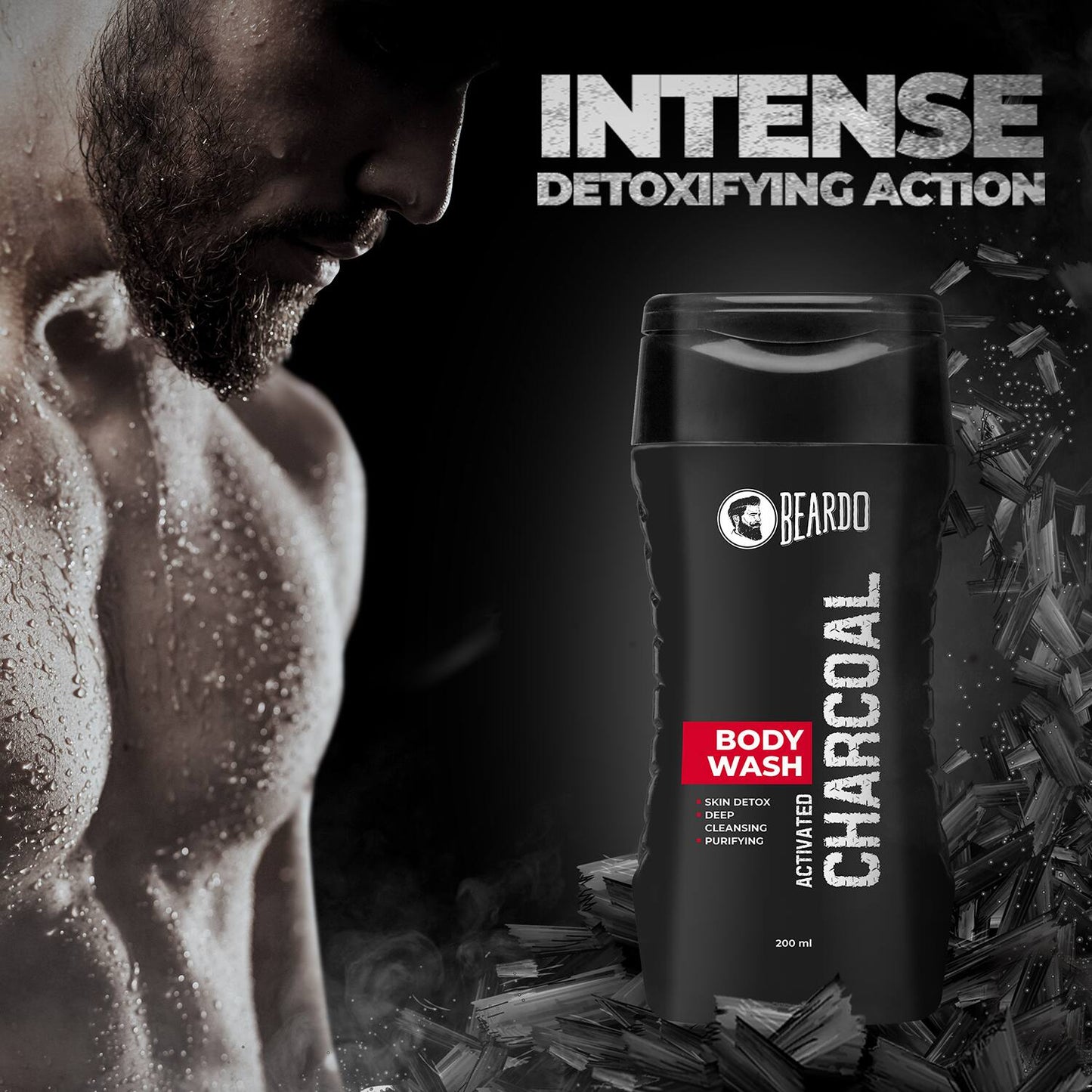 Beardo Activated Charcoal Body Wash (200ml)