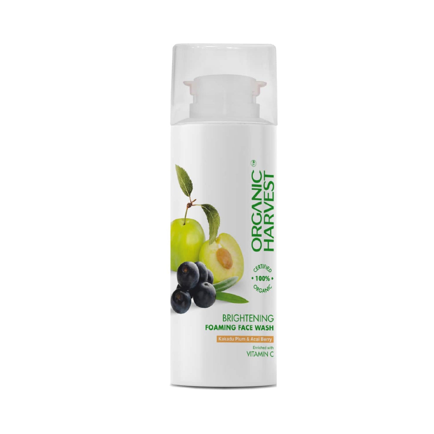 Organic Harvest Brightening Foaming Face Wash (100g)