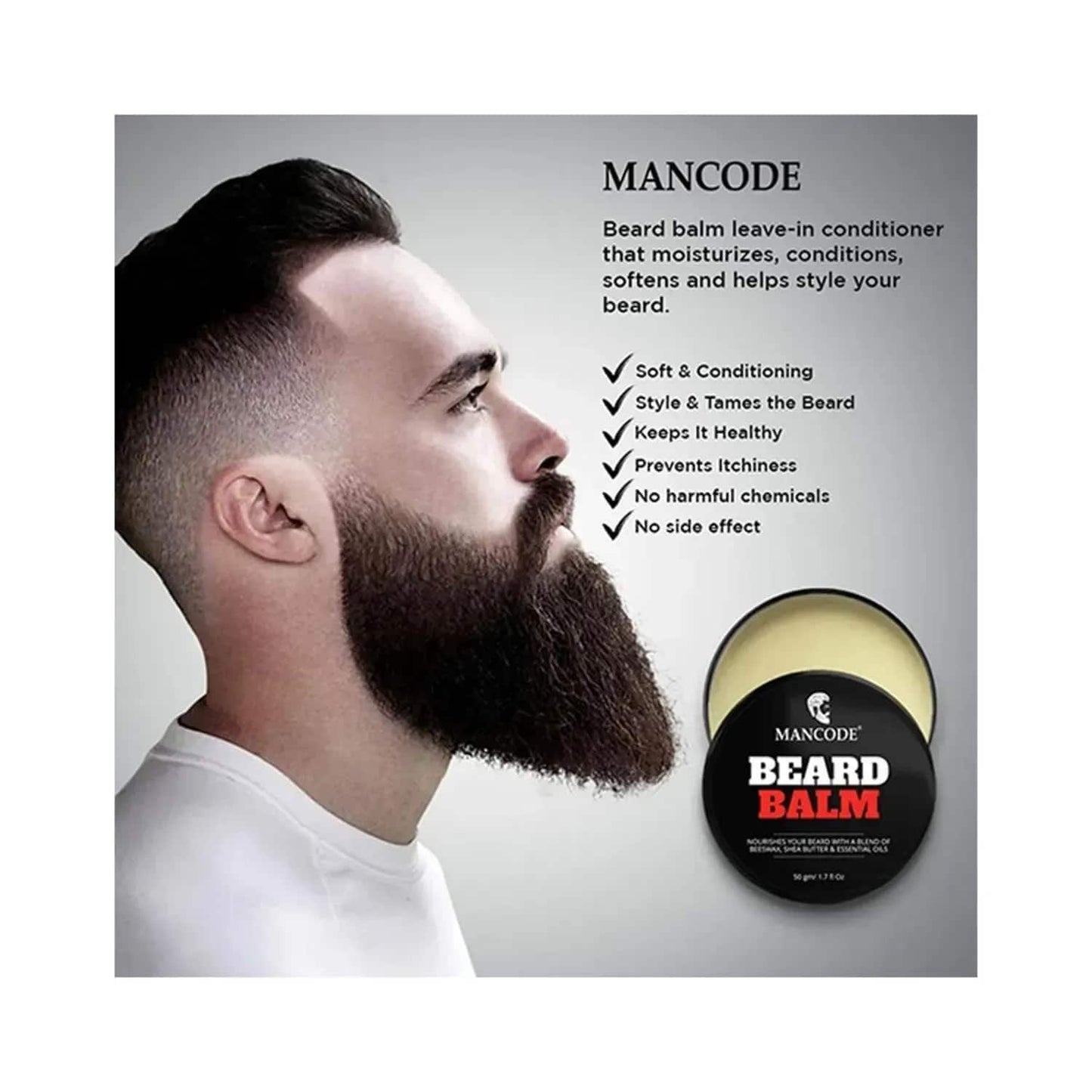 Mancode Beard Balm - (50g)