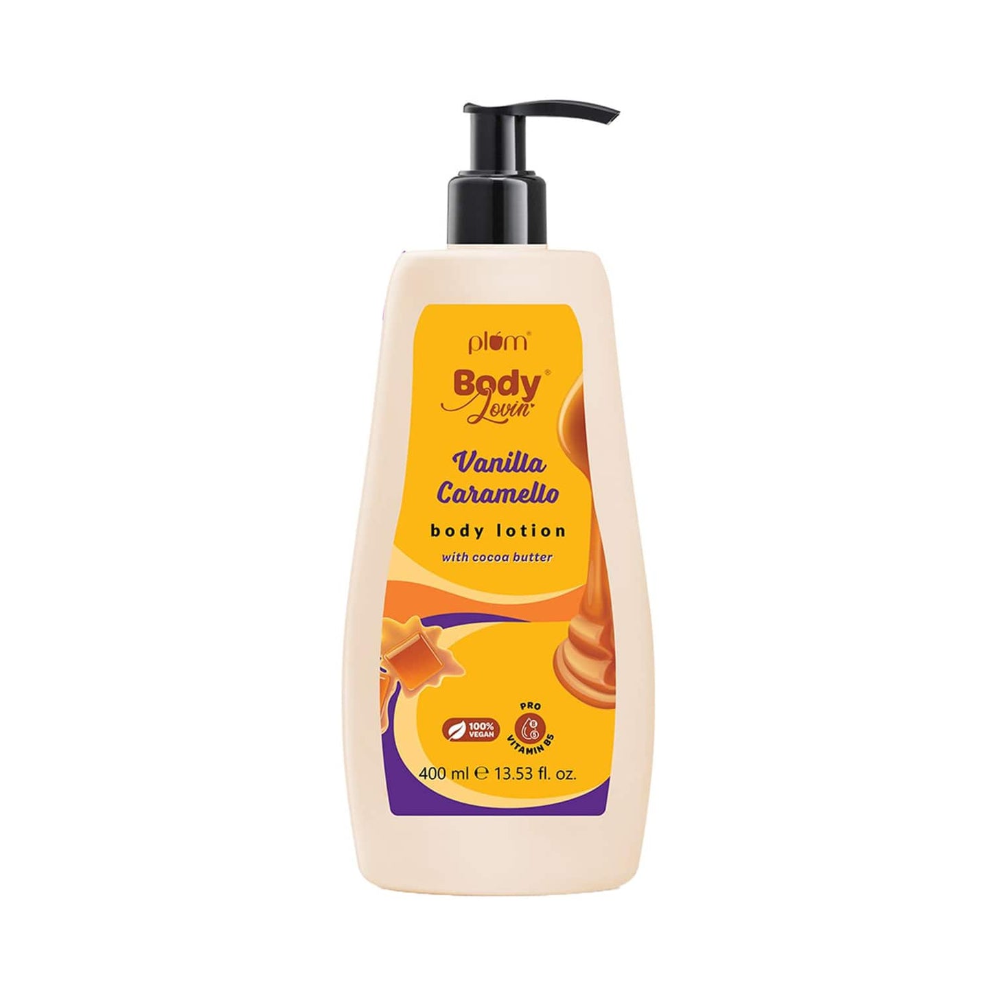 Plum BodyLovin' Vanilla Caramel Body Lotion Duo- Pack of 2 (400 ml x 2)