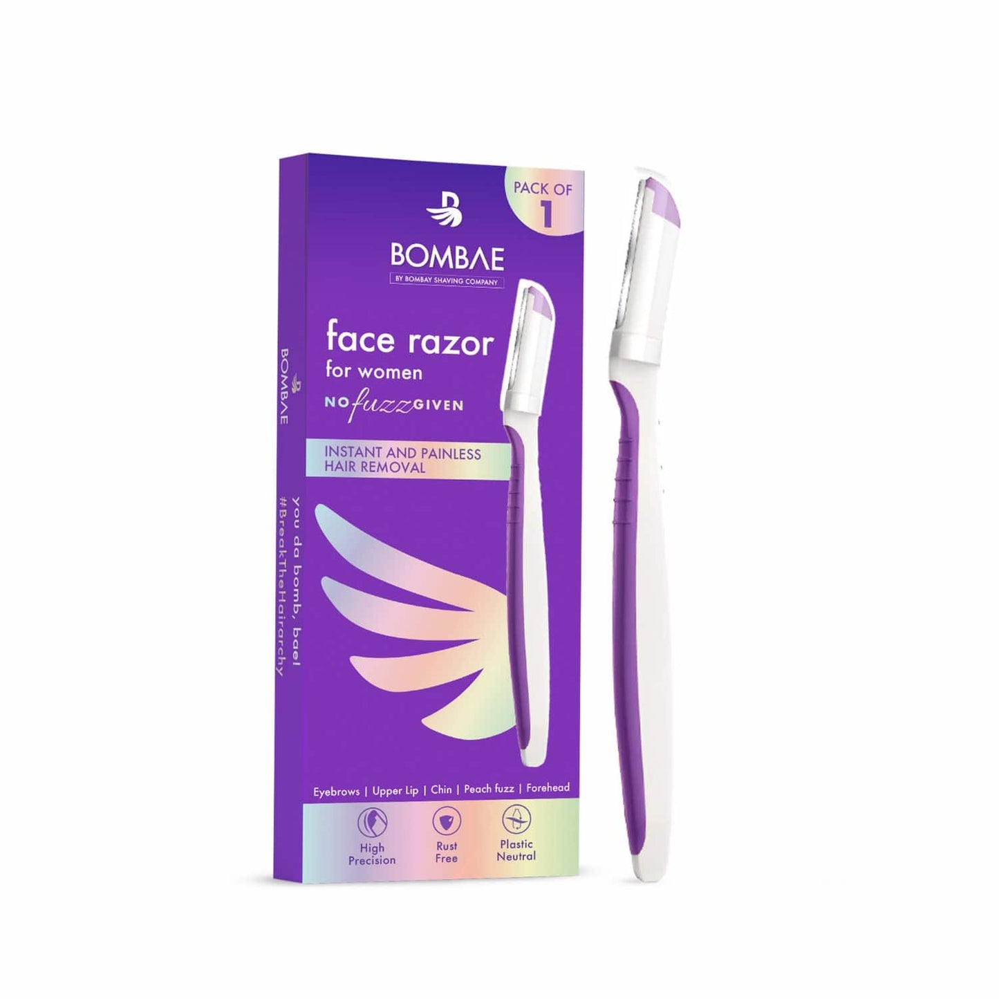 Bombae Painless and Instant Face Razor for women