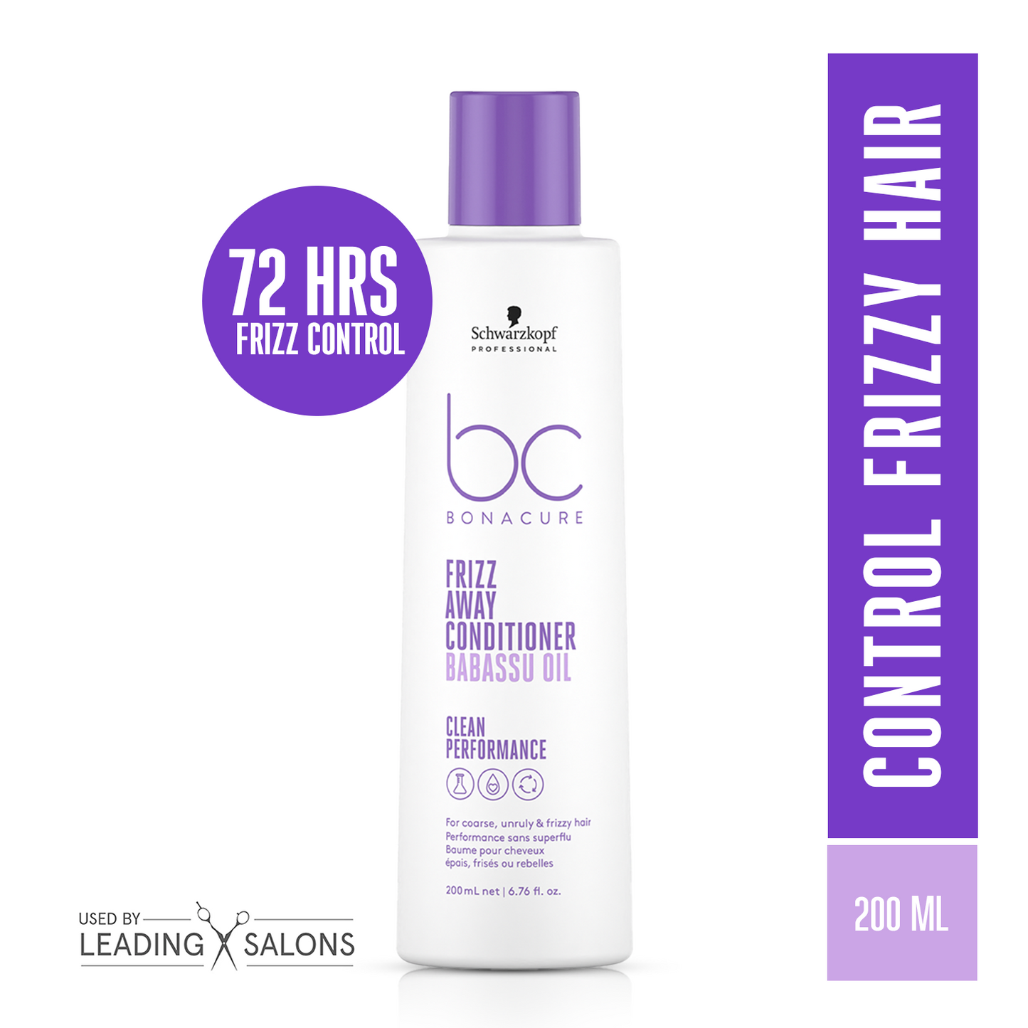 Schwarzkopf Professional Bonacure Frizz Away Conditioner With Babassu Oil (200ml)