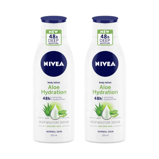 Nivea Refresh Aloe Body Cream (200 ml) (Pack Of 2) Combo