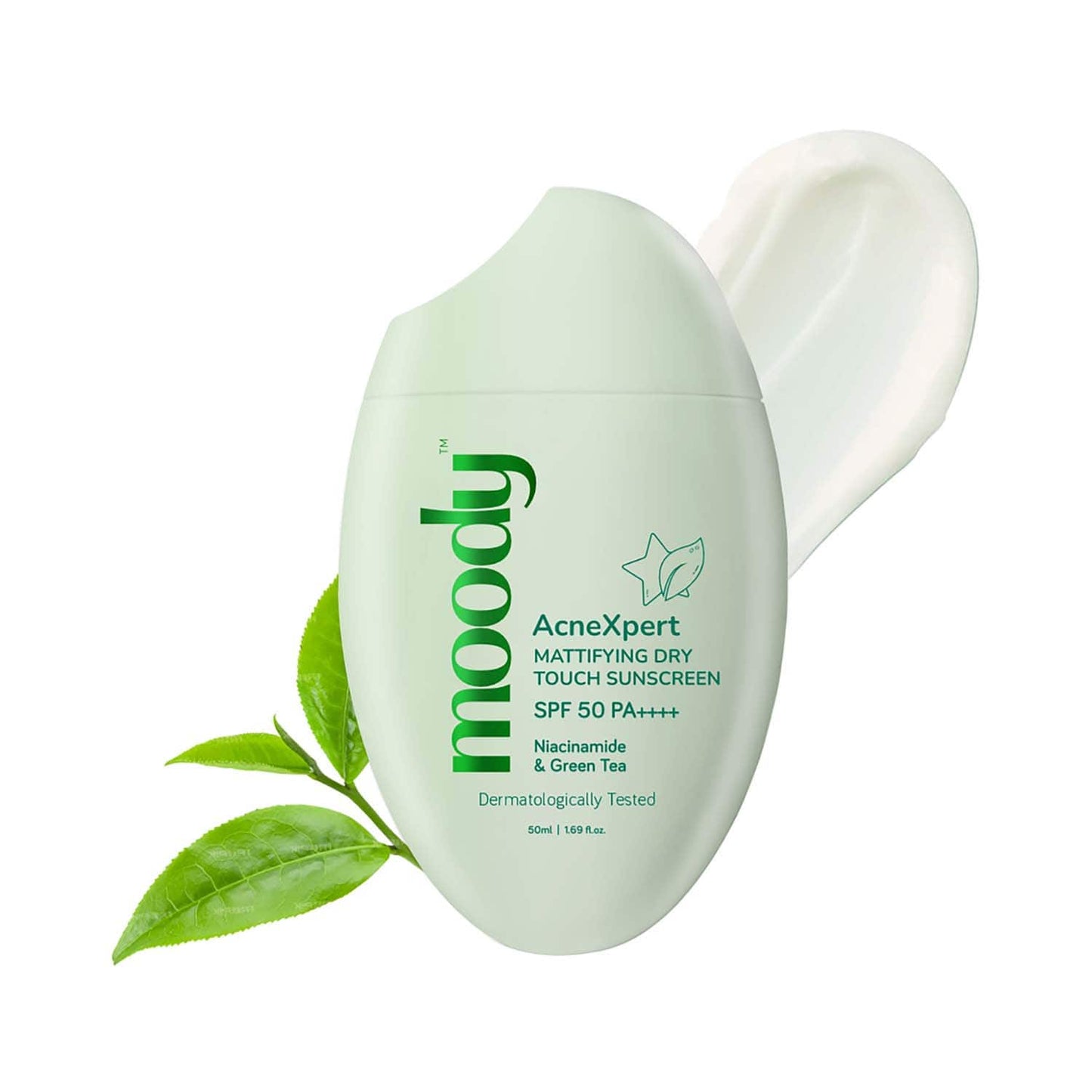 Moody Acnexpert Mattifying Niacinamide & Green Tea Sunscreen (50 ml)