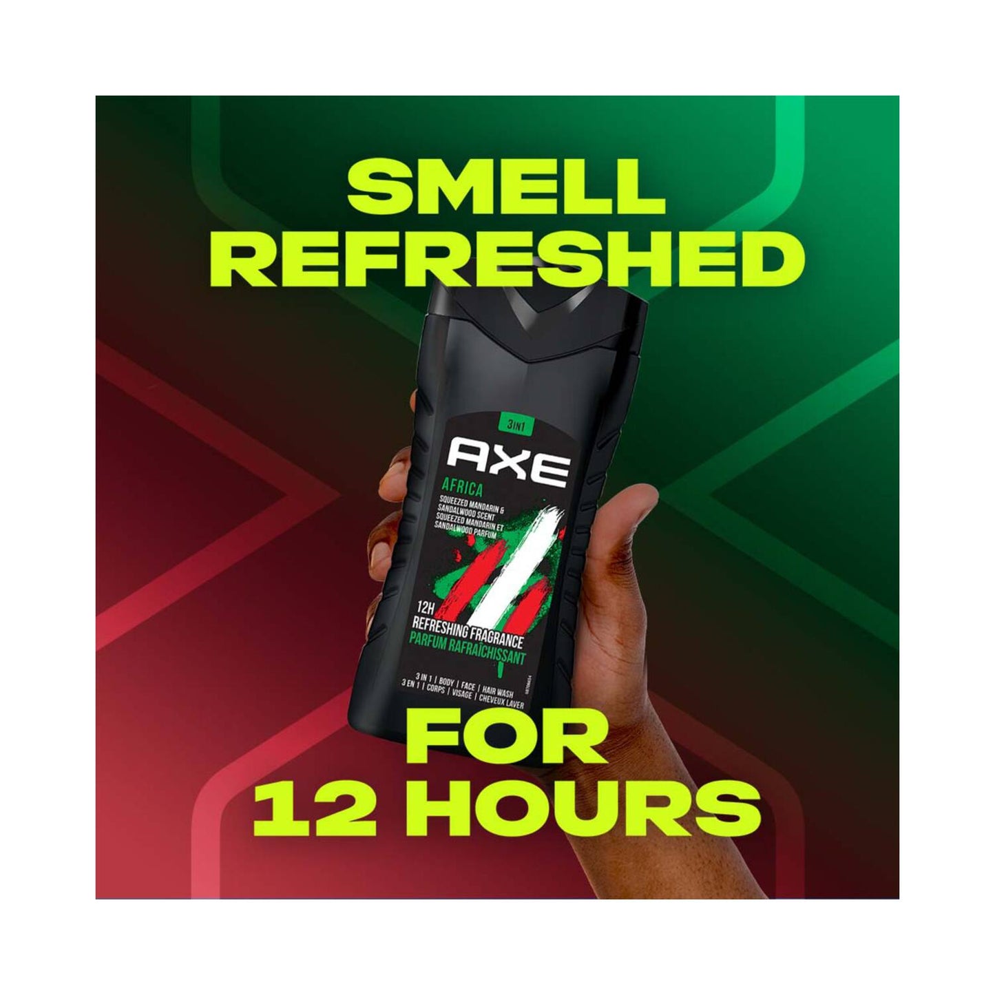 AXE 3-In-1 Africa Body Face & Hair Wash (250ml)