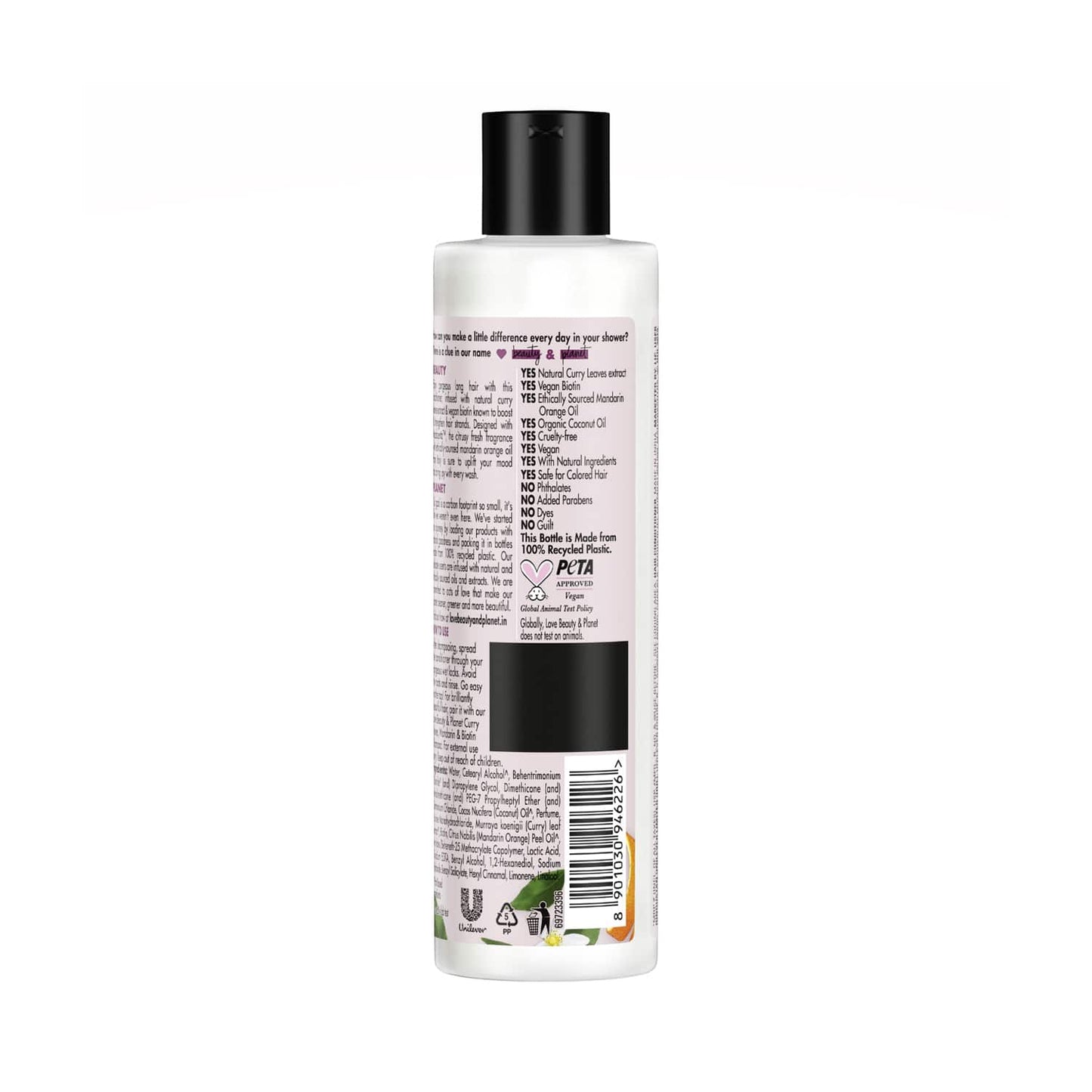 Love Beauty & Planet Curry Leaves & Biotin Sulphate Free Conditioner for Length & Strength (200 ml)