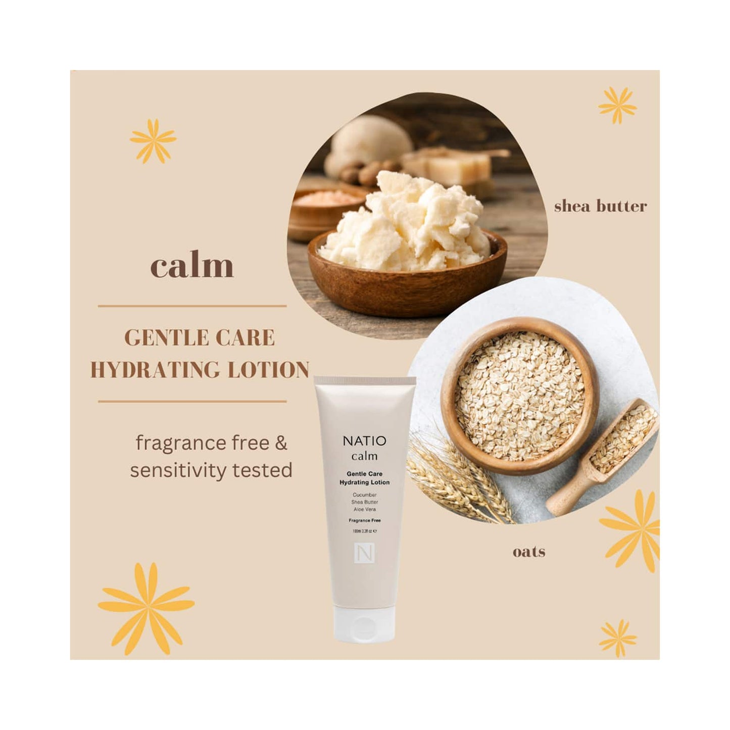 Natio Calm Gentle Care Hydrating Lotion (100ml)