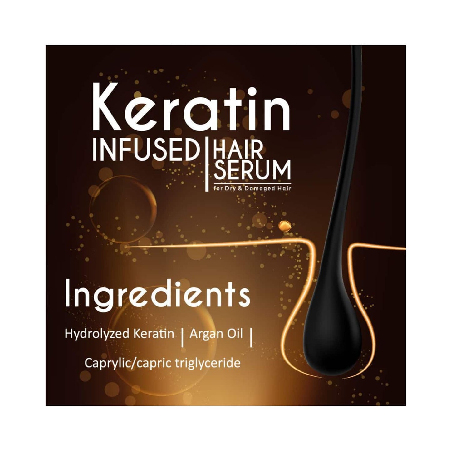 Qraamen Men Keratin Infused Hair Serum (100 ml)