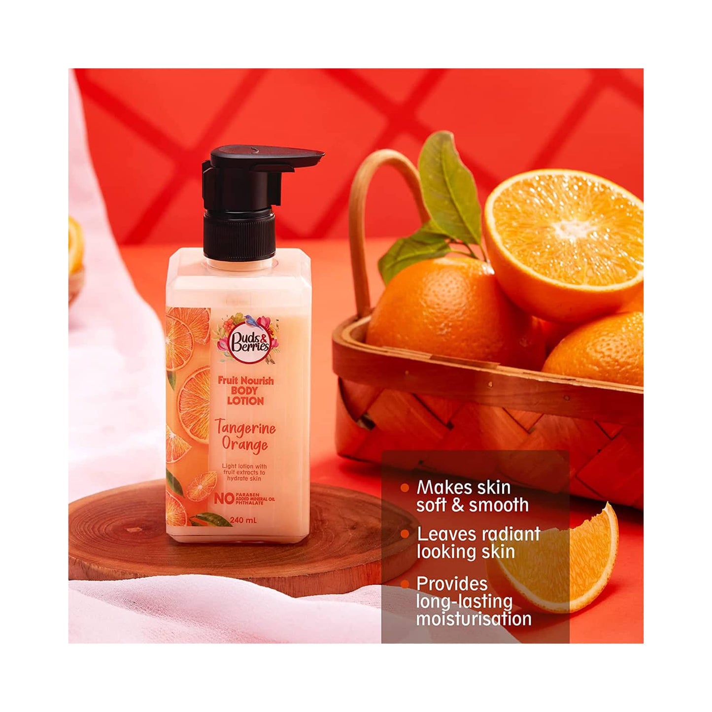 Buds & Berries Tangerine Orange Body Lotion (240ml)