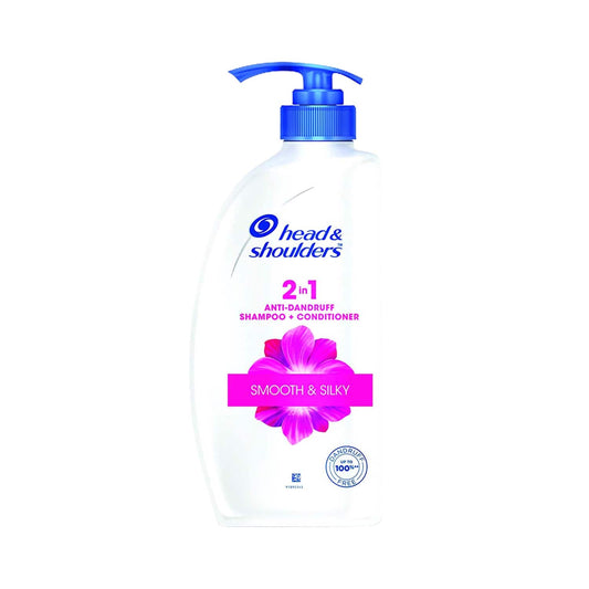 Head & Shoulders 2-In-1 Smooth And Silky Anti Dandruff Shampoo + Conditioner (650ml)