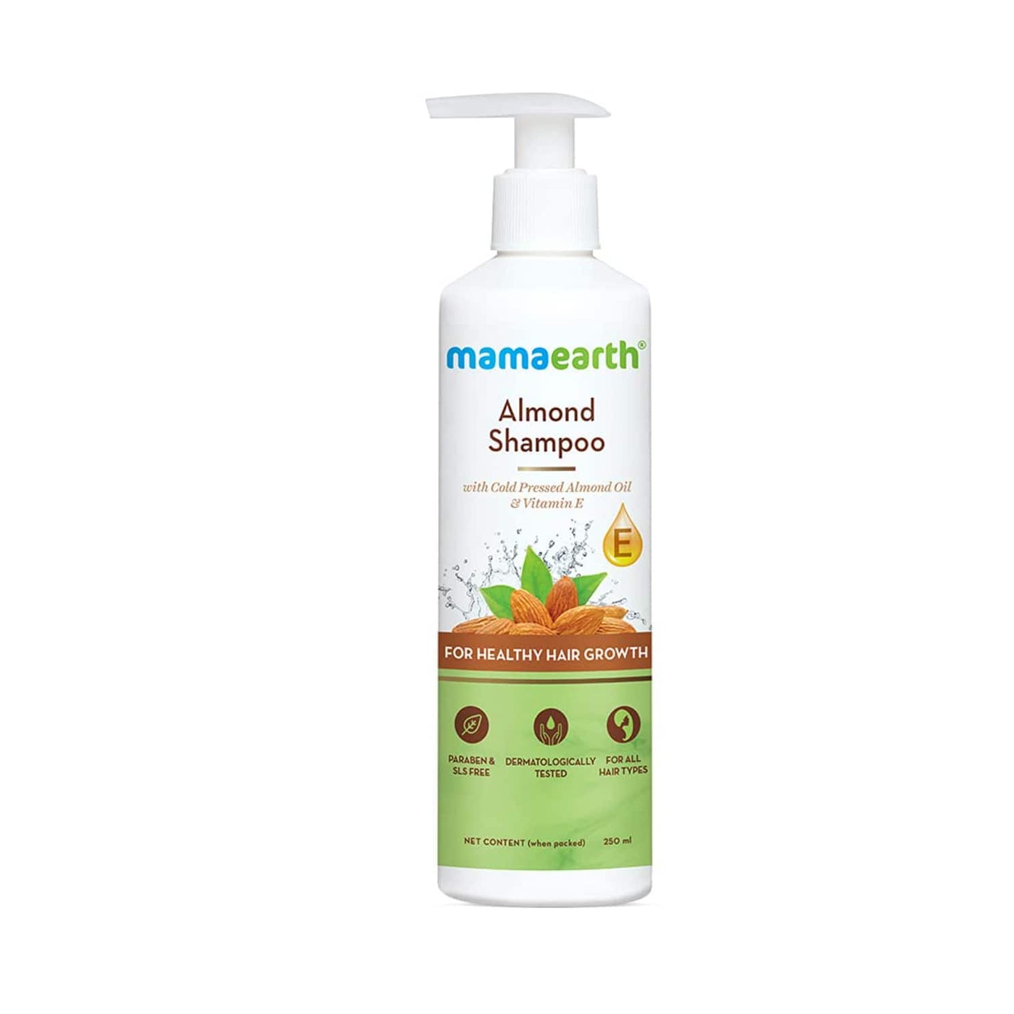 Mamaearth Almond Shampoo With Vitamin E (250ml)