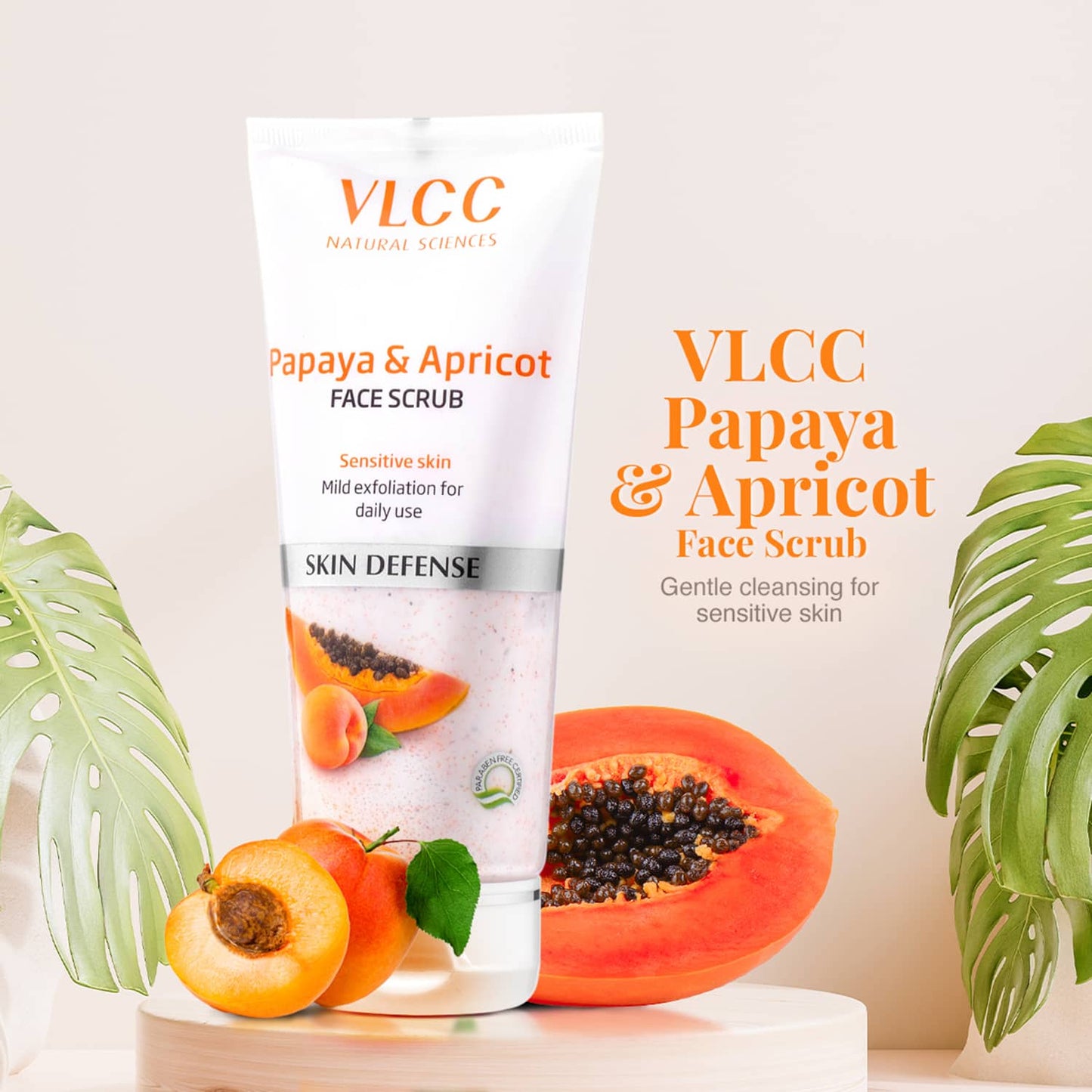 VLCC Papaya & Apricot Scrub (80g)