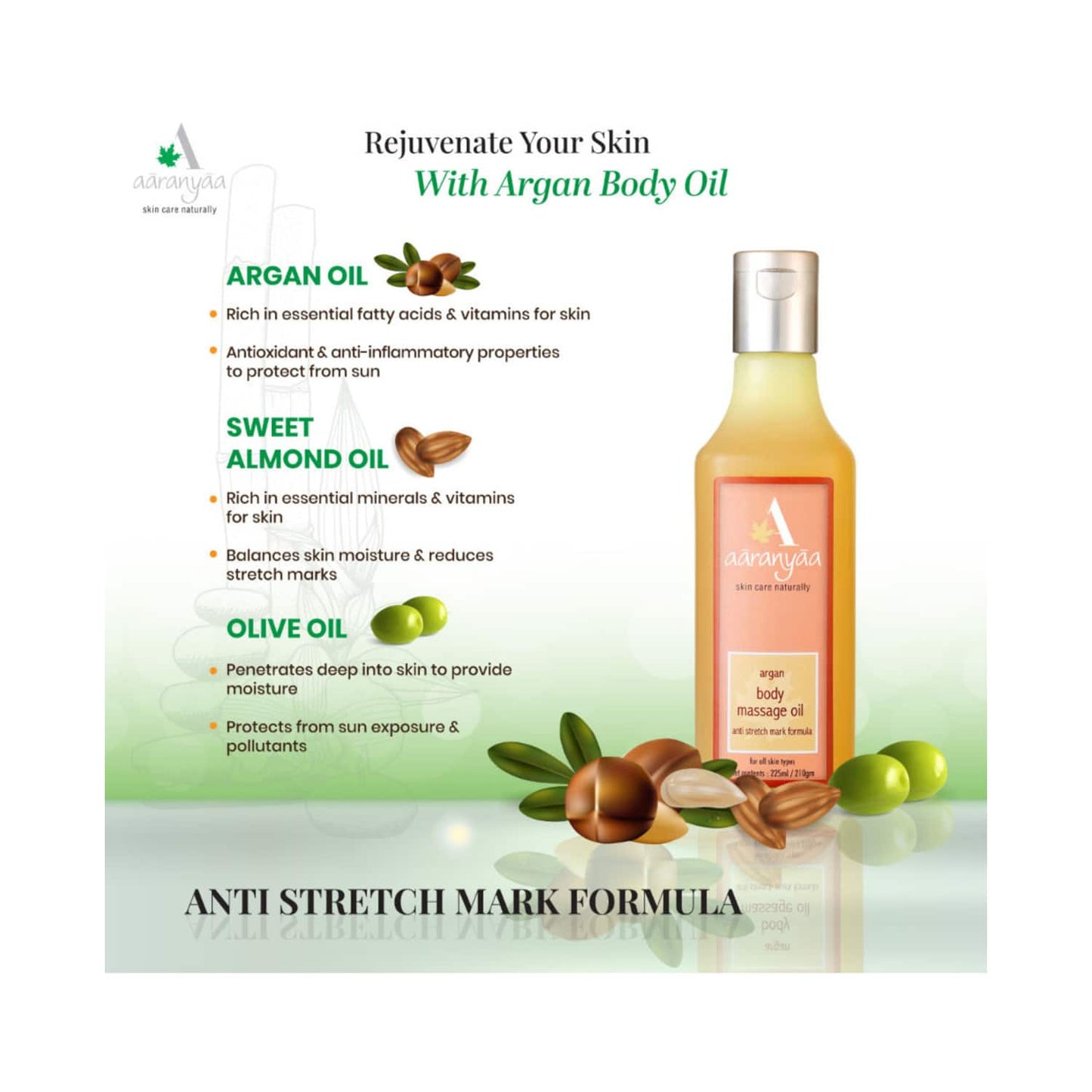 Aaranyaa Argan Body Massage Oil (225ml)