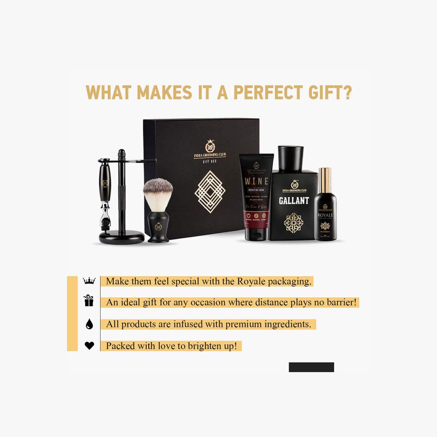 India Grooming Club Royale Signature Gift Box (6Pcs)