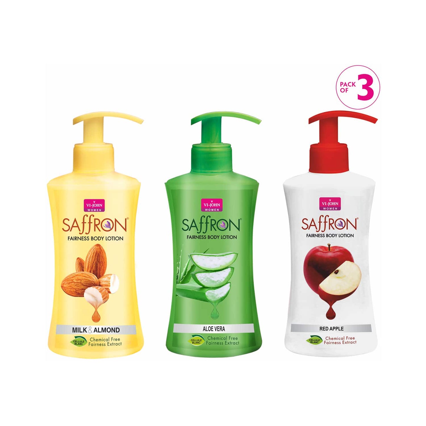 VI-JOHN Fairness Body Lotion (Pack of 3)