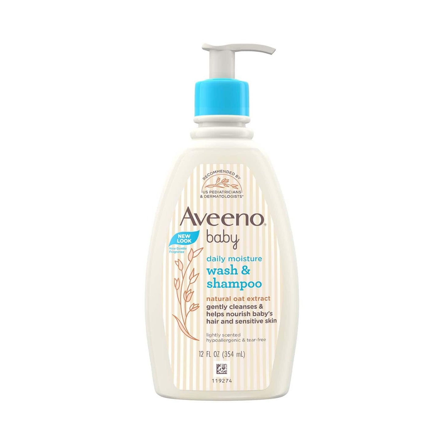 Aveeno Baby Daily Moisture Wash & Shampoo (354ml)