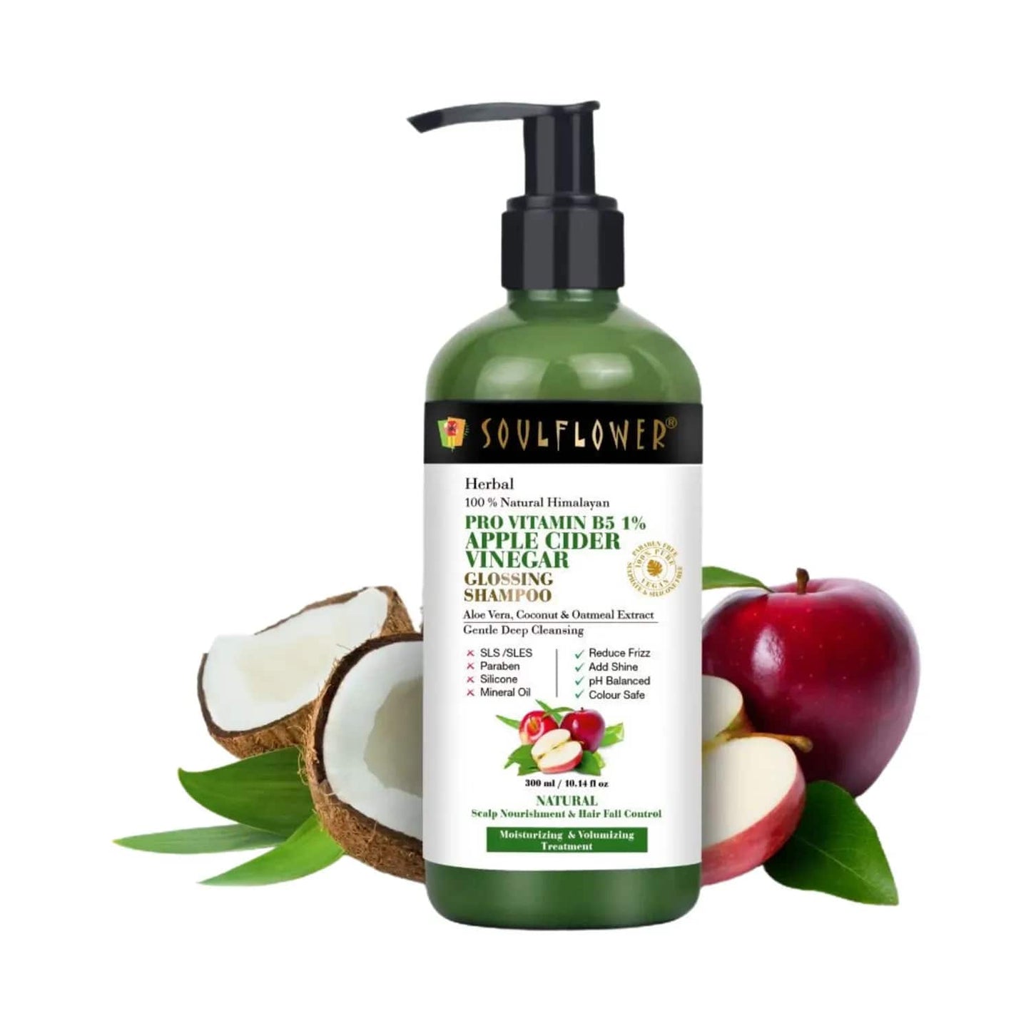 Soulflower Apple Cider Vinegar Glossing Shampoo - (300ml)