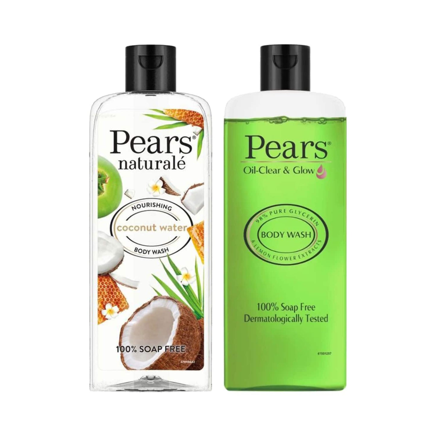 Pears Oil Clear & Glow And Naturale Nourishing Coconut Water Body Wash Combo