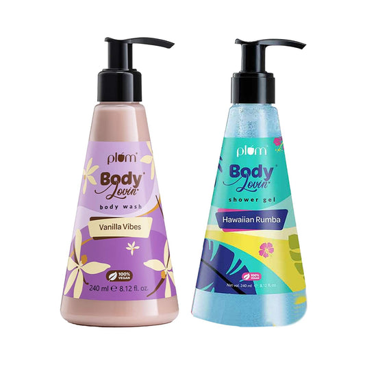 Plum BodyLovin' Vanilla & Beachy Shower Gel Duo Combo