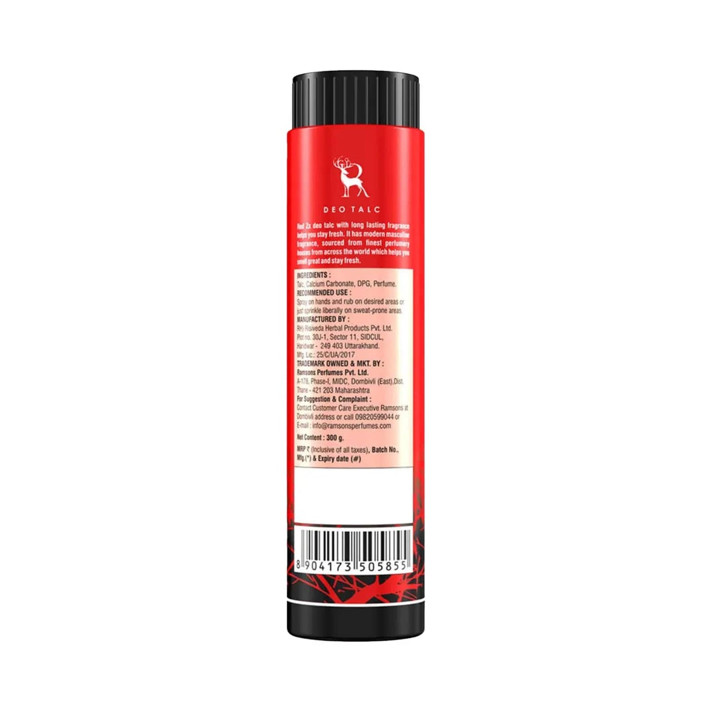 Ramsons Red Zx Deo Talc (300g)