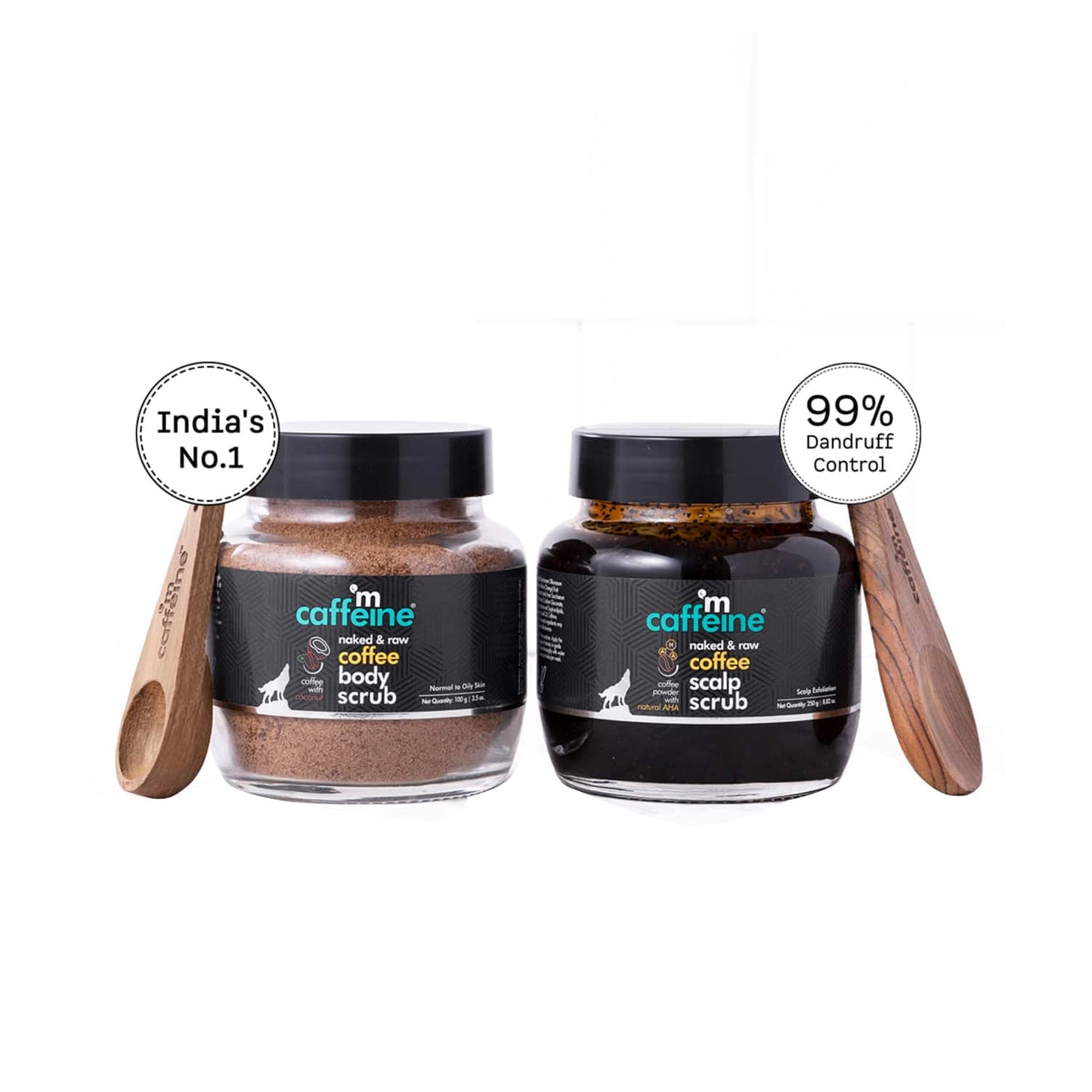 mCaffeine Coffee Hero Scrubs Combo (2Pcs)