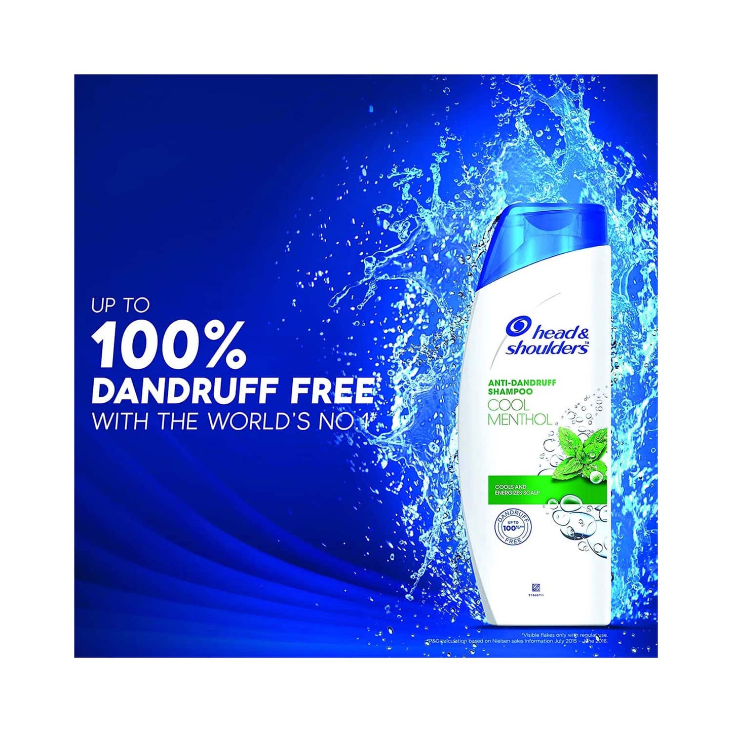 Head & Shoulders Cool Menthol Anti-Dandruff Shampoo (340ml)