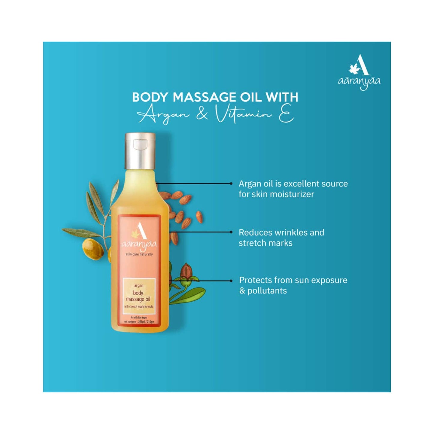 Aaranyaa Argan Body Massage Oil (225ml)